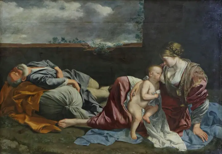 Descanso en la huida a Egipto, Orazio Gentileschi
