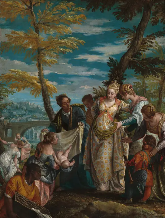 El hallazgo de Moisés, Paolo Veronese