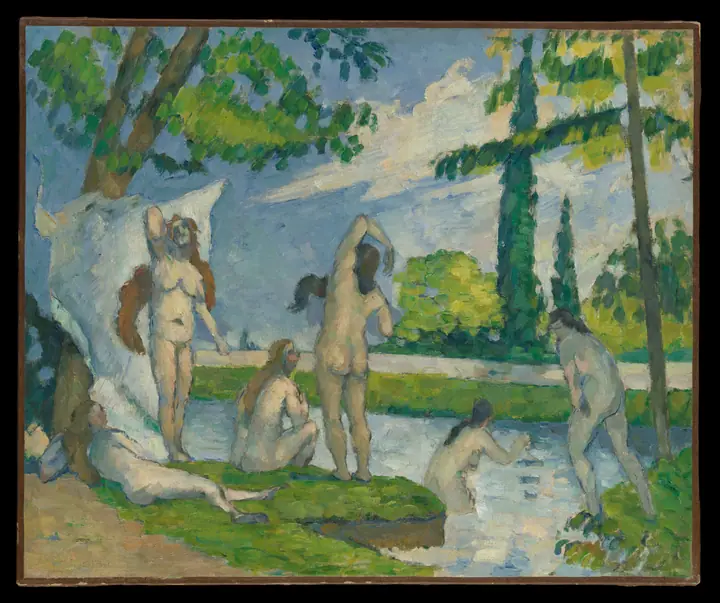 Bañistas, Paul Cézanne