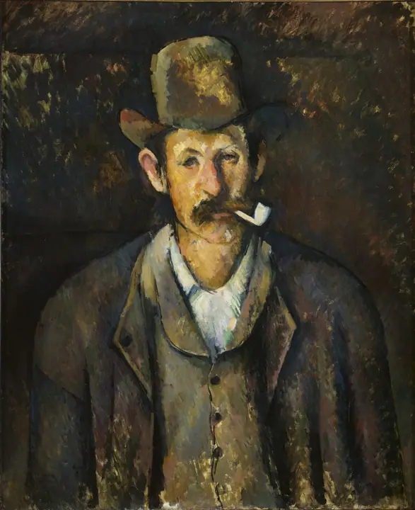 Hombre con pipa, Paul Cézanne
