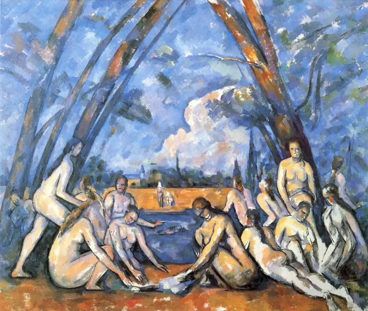 Las grandes bañistas, Paul Cézanne