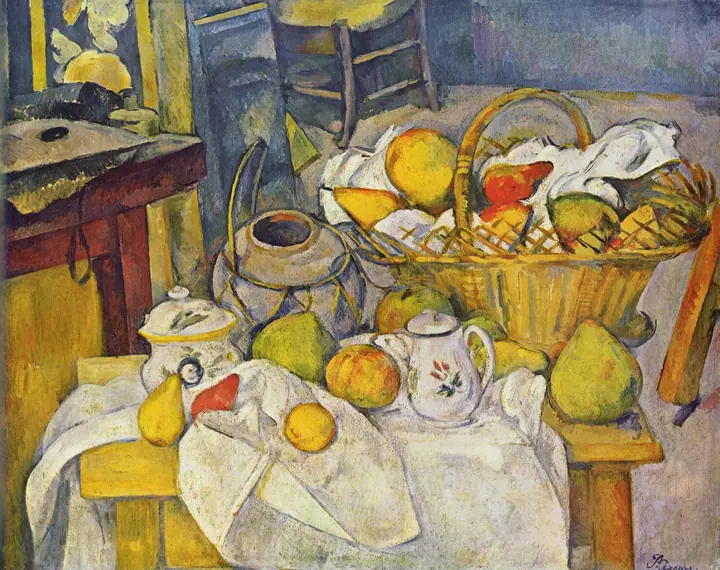 Mesa de cocina, Paul Cézanne
