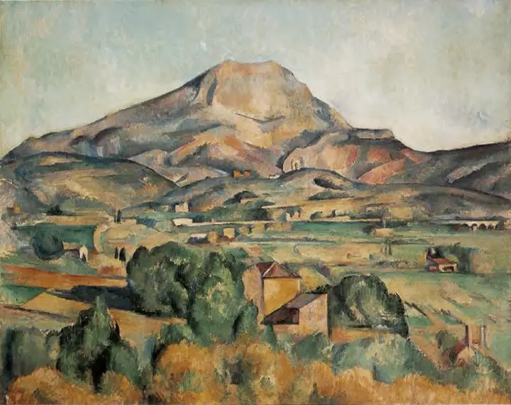 Montaña Sainte-Victoire vista desde Bellevue, Paul Cézanne