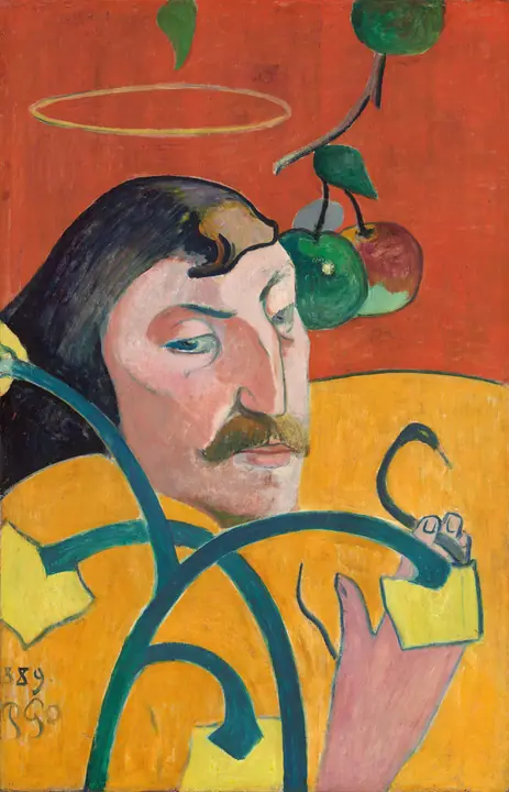 Autorretrato con aureola, Paul Gauguin
