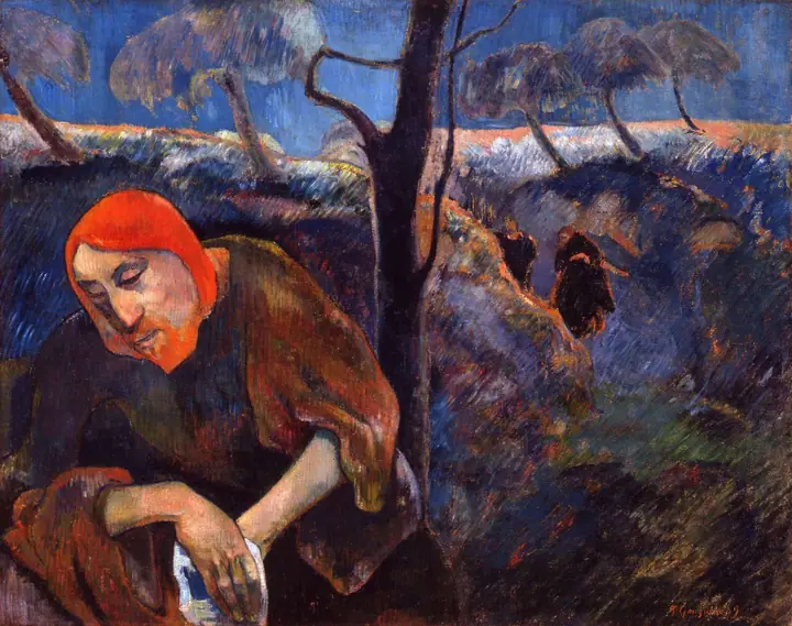 Cristo en el huerto de los olivos, Paul Gauguin