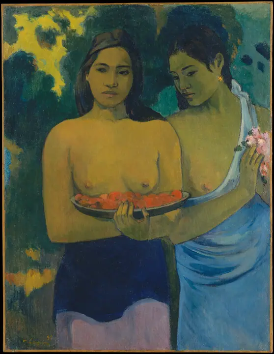 Dos mujeres tahitianas, Paul Gauguin