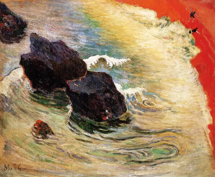 La ola o Fuerza de la marea, Paul Gauguin
