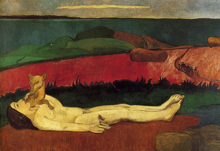 La pérdida de la virginidad, Paul Gauguin