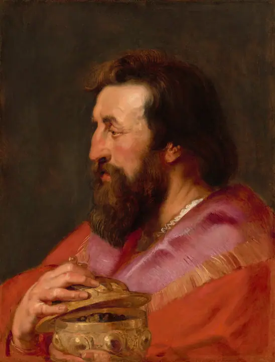 Cabeza de uno de los tres Reyes, Melchor, el rey asirio, Peter Paul Rubens