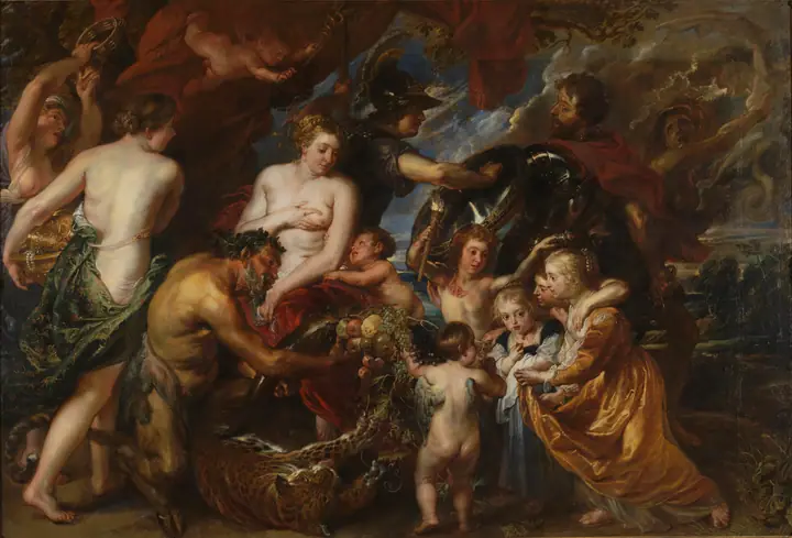 Minerva protege a la Paz de Marte, Peter Paul Rubens