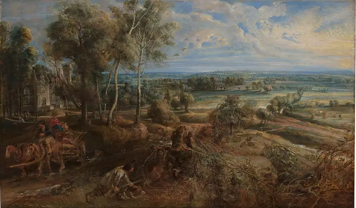 Paisaje con el castillo de Steen, Peter Paul Rubens