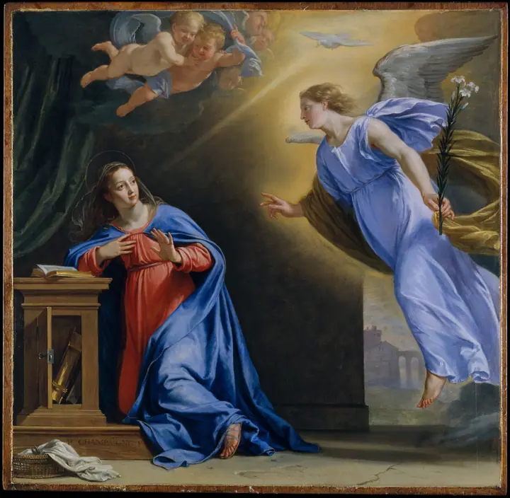 La Anunciación, Philippe de Champaigne