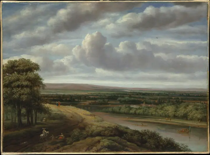 Amplio paisaje boscoso, Philips Koninck
