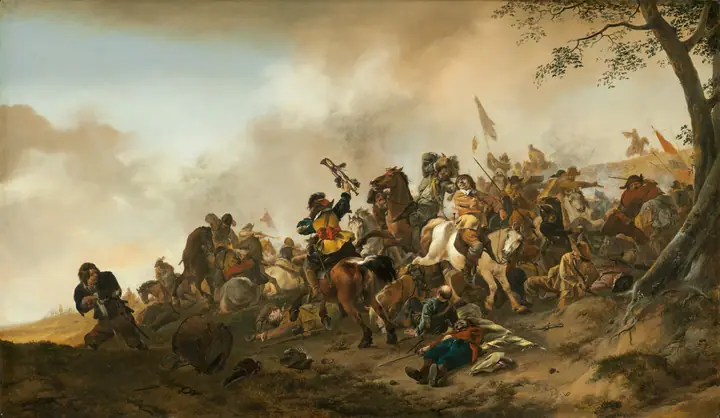 Escena de batalla, Philips Wouwerman