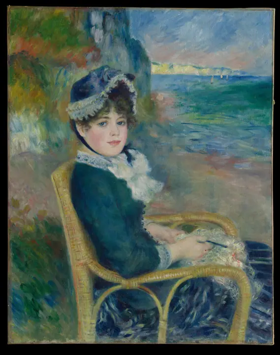 A orillas del mar, Pierre-Auguste Renoir