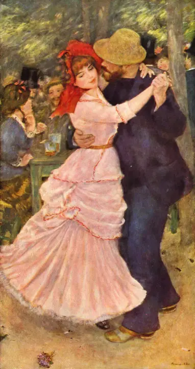 Danza en Bougival, Pierre-Auguste Renoir