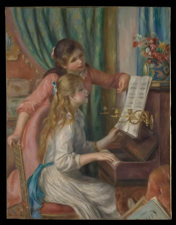 Dos jóvenes al piano, Pierre-Auguste Renoir