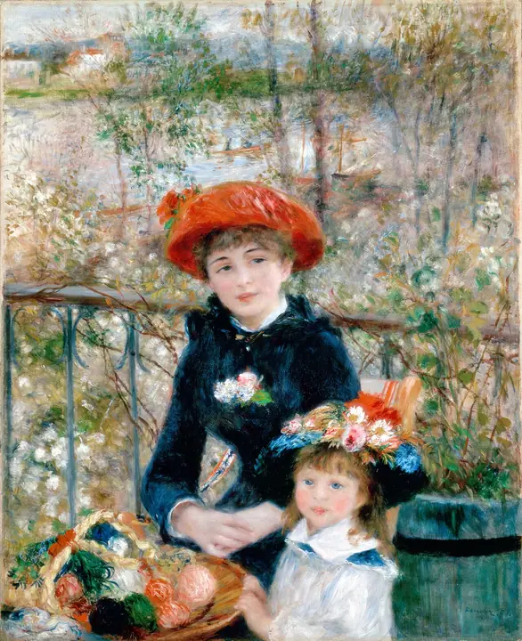 Las dos hermanas en la terraza, Pierre-Auguste Renoir