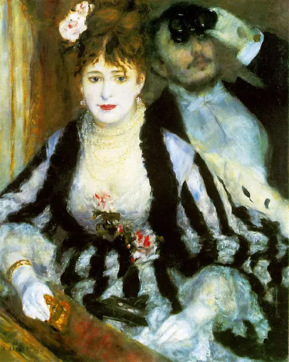 Palco en la ópera, Pierre-Auguste Renoir