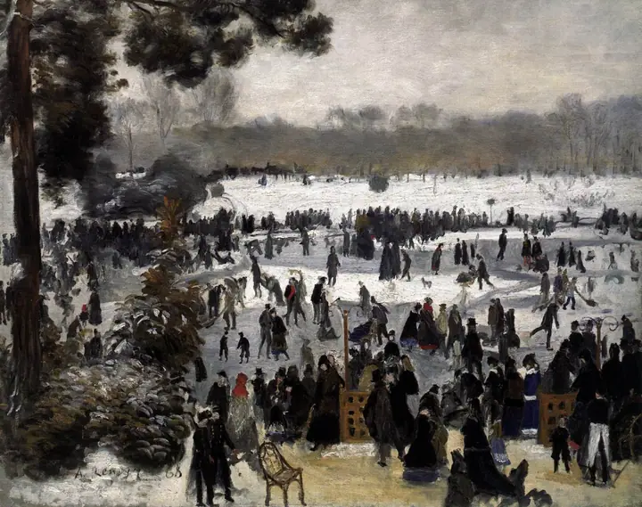 Patinadores en el Bois de Boulogne, Pierre-Auguste Renoir