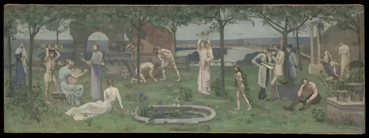Inter artes et naturam (Entre el arte y la naturaleza), Pierre Puvis de Chavannes