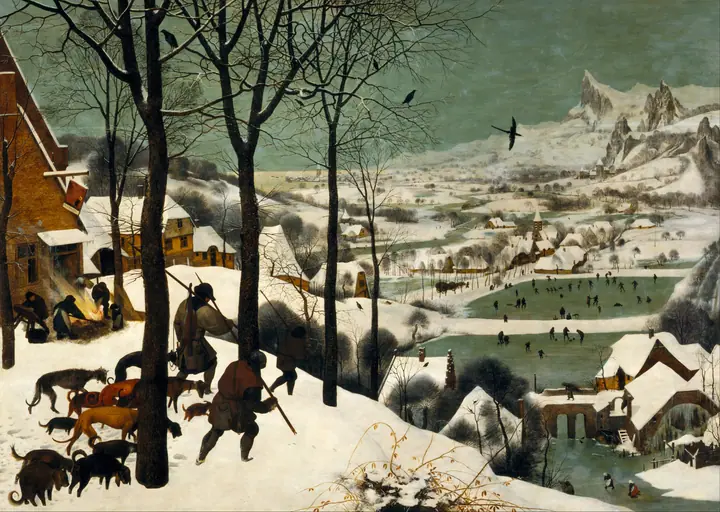 Los cazadores en la nieve, Pieter Bruegel el Viejo