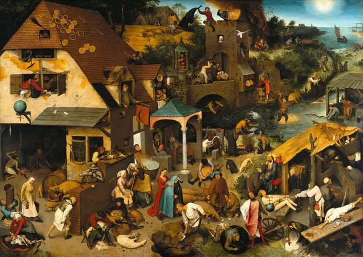 Los proverbios flamencos, Pieter Bruegel el Viejo
