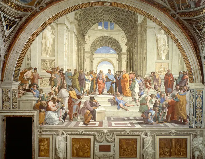 La escuela de Atenas, Rafael Sanzio