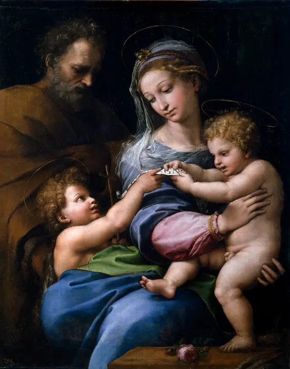 La Virgen de la rosa, Rafael Sanzio
