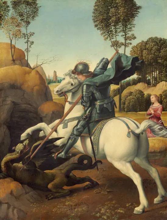 San Jorge y el dragón, Rafael Sanzio