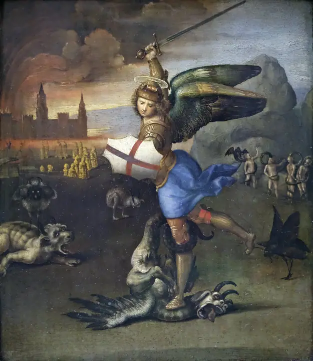 San Miguel y el dragón, Rafael Sanzio