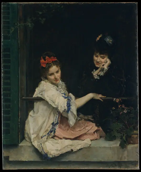 Muchachas en una ventana, Raimundo de Madrazo y Garreta