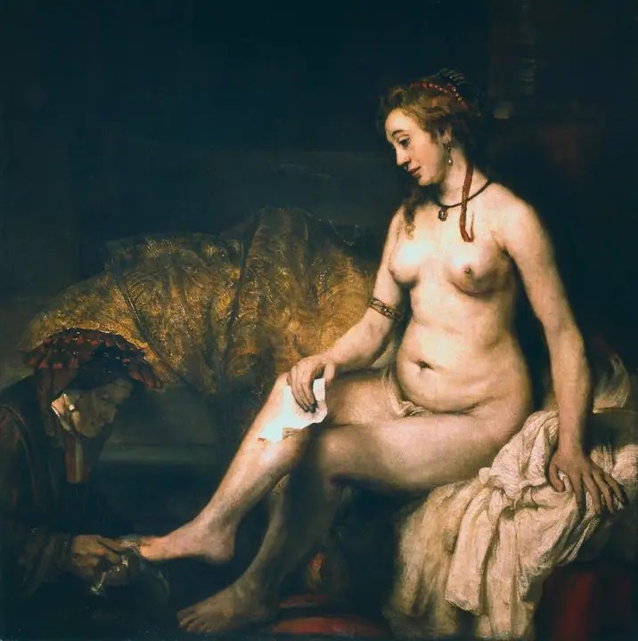 Betsabé en el baño, Rembrandt van Rijn