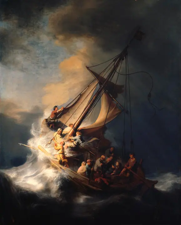 Cristo en la tormenta del mar de Galilea, Rembrandt van Rijn
