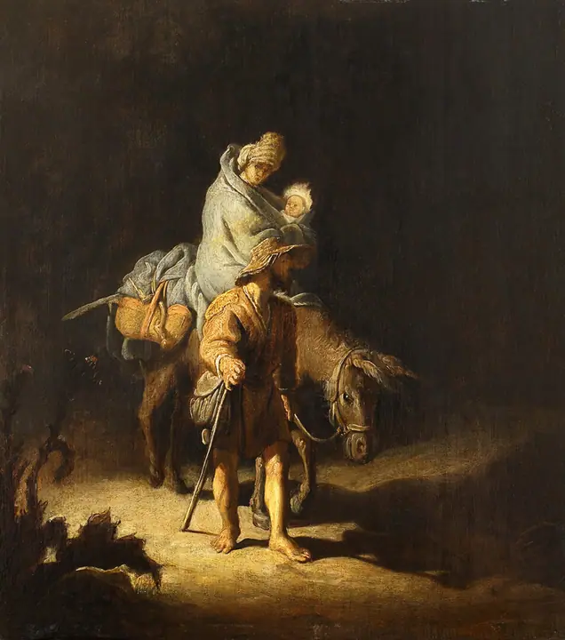 El regreso de Egipto, Rembrandt van Rijn