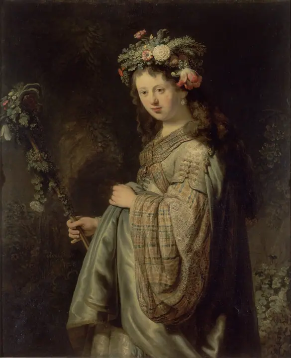 Saskia como Flora, Rembrandt van Rijn