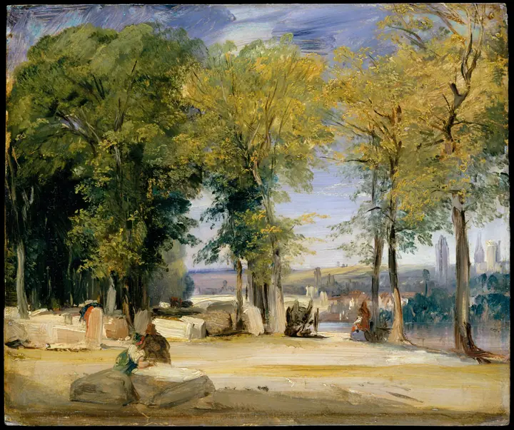 Vista cerca de Ruan, Richard Parkes Bonington