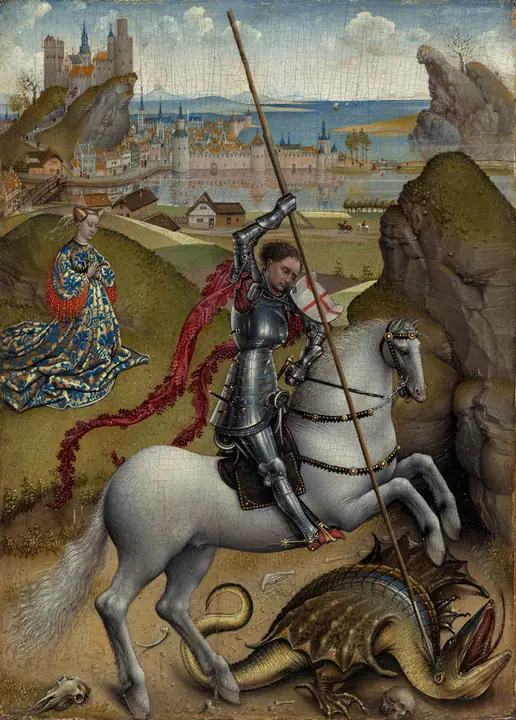 San Jorge y el dragón, Rogier van der Weyden
