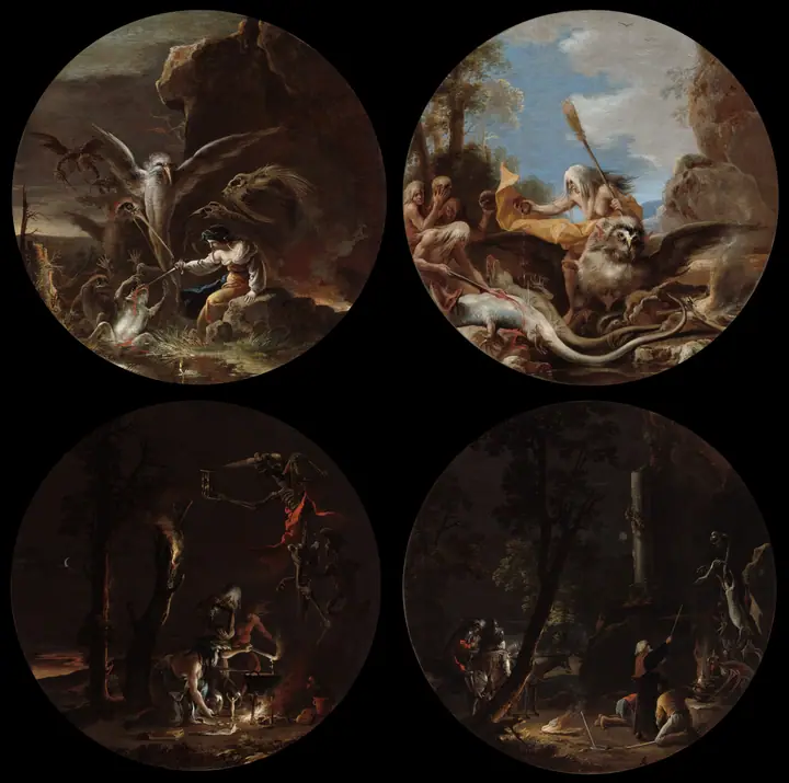 Escenas de brujería, Salvator Rosa