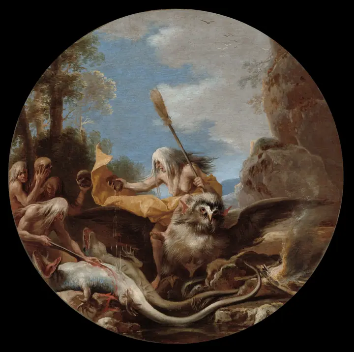 Escenas de brujería, Día, Salvator Rosa