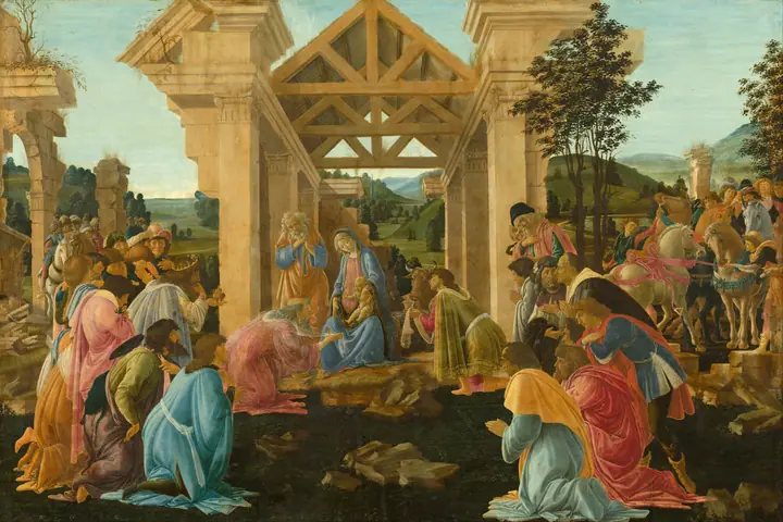 Adoración de los Magos, Sandro Botticelli