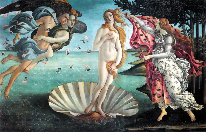 El nacimiento de Venus, Sandro Botticelli