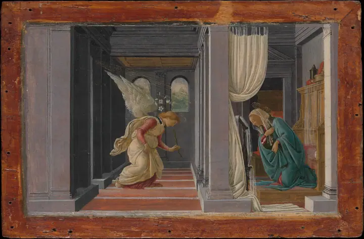 La Anunciación, Sandro Botticelli