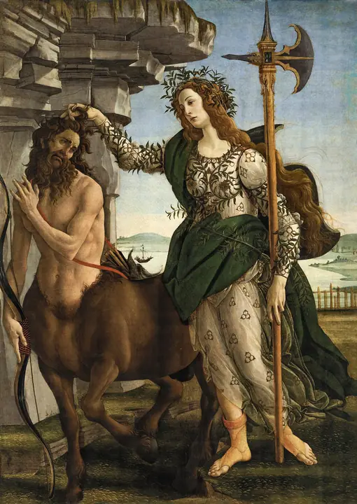 Palas y el Centauro, Sandro Botticelli