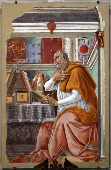 San Agustín en su gabinete, Sandro Botticelli