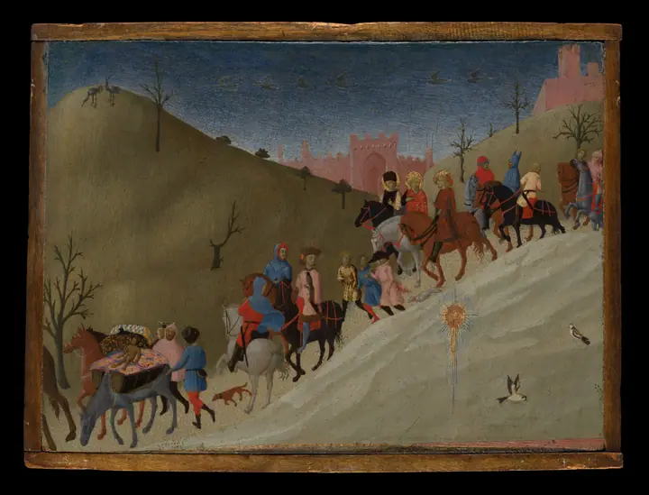 El viaje de los Reyes Magos, Sassetta