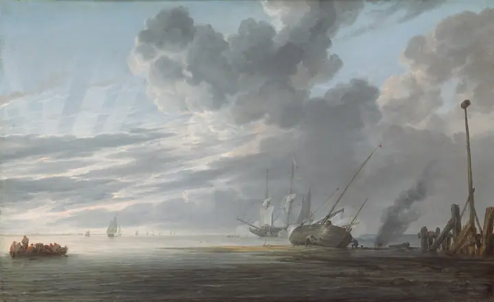 Estuario al final del día, Simon de Vlieger