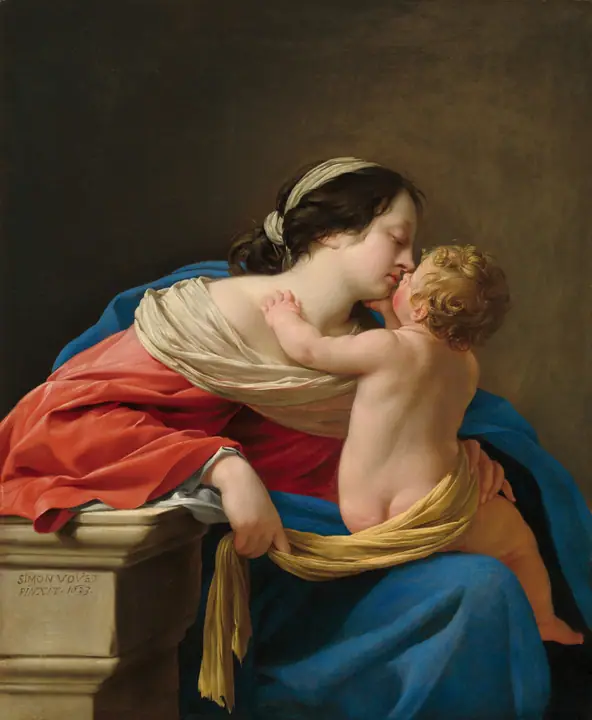 Virgen con el Niño, Simon Vouet
