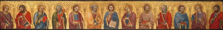 Cristo y los doce apóstoles, Taddeo di Bartolo