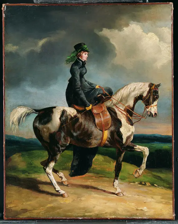 Amazona a caballo, Théodore Géricault